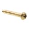 Prime-Line Wood Screw, Round Head, Phillips Drive No. 4 X 3/4in Solid Brass 25PK 9207157 - alternate 1